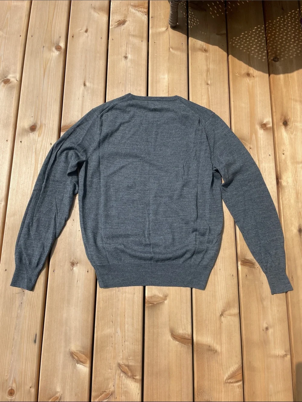J. Crew Men's Crewneck Sweater in Gray/Blue